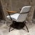 1950s 1959 Style Viko Baumritter Atomic Ranch White Swivel Armchair For Sale - Image 5 of 12