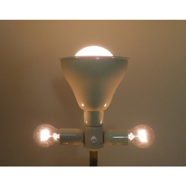 1970s Brass, Steel, and Acrylic Glass Table Lamp, Italy, 1970s For Sale - Image 5 of 11