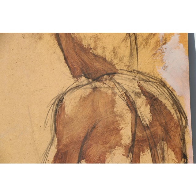 Toulouse-Lautrec Style Double Sided Nude Oil on Board, Impressionist, French For Sale - Image 9 of 12