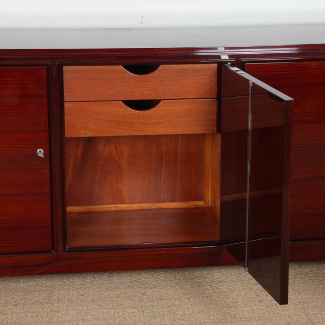 Art Deco Brown Wooden Sideboard, 20th Century For Sale - Image 6 of 11