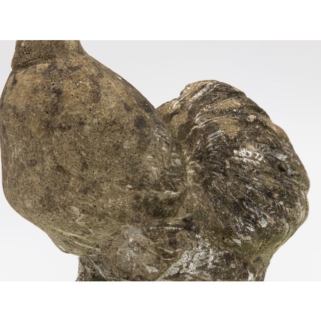 Gray Reconstituted Stone Dove Garden Ornament, English Mid 20th C, For Sale - Image 8 of 9