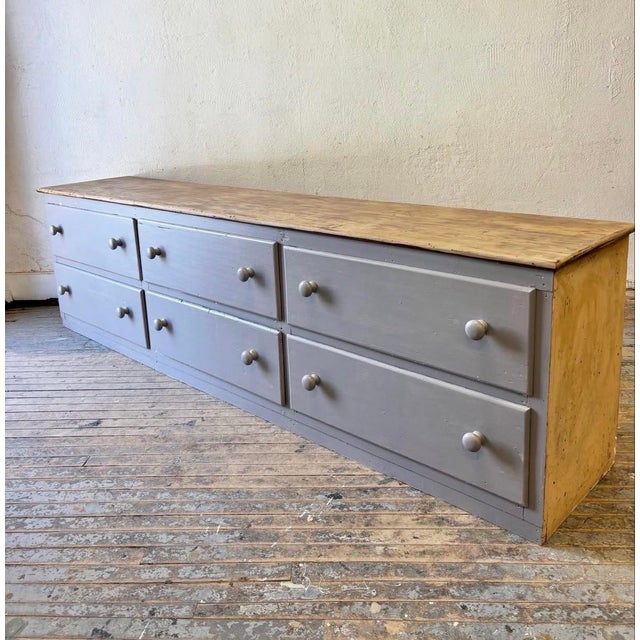 1940s Extra Large Bank of Drawers, For Sale - Image 5 of 9