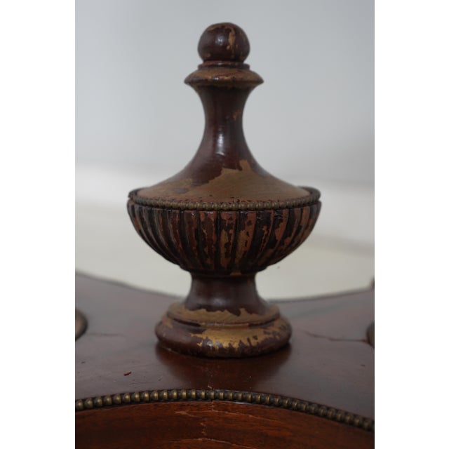 Vintage Mahogany Marquetry Inlaid Side Table For Sale - Image 13 of 15