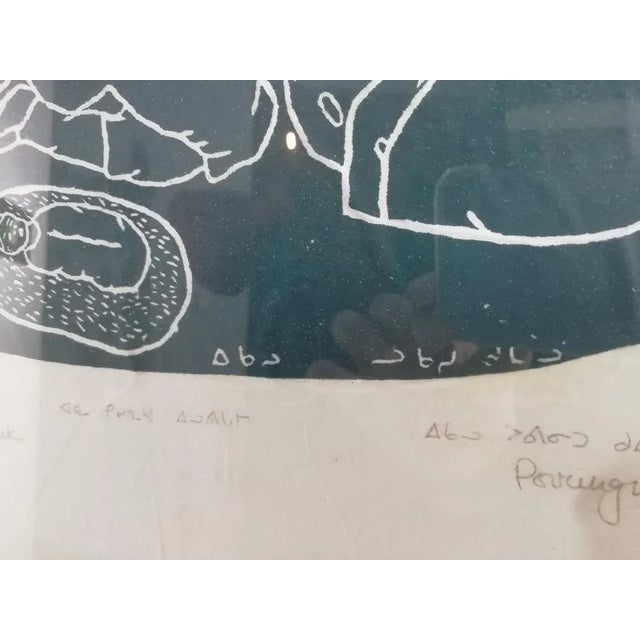 1970s Lucassie Qumaluk, Motherhood, Woodcut, 1974 For Sale - Image 5 of 9