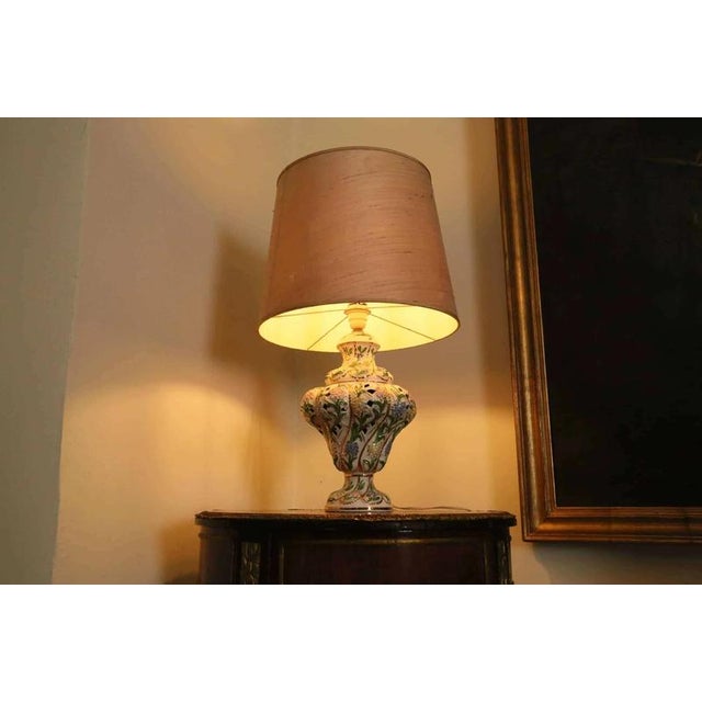 2000 - 2009 Italian Porcelain Table Lamp For Sale - Image 5 of 5