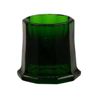Pressed Glass Egg Cup by Karel de Bazel for Leerdam Glass Factory, 1920s For Sale