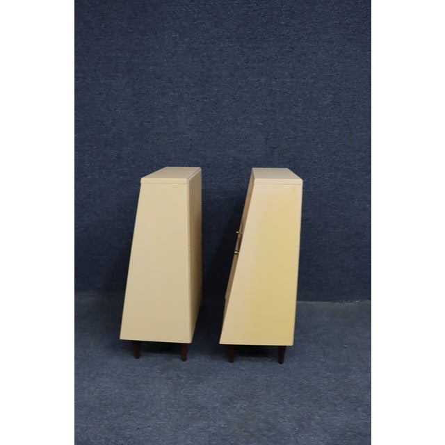 Wood Merton Gershun Urban-Suburban Nightstands for American of Martinsville, Pair For Sale - Image 7 of 11