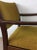Mid Century Modern Arm Chair With Vintage Green Upholstery For Sale - Image 12 of 12