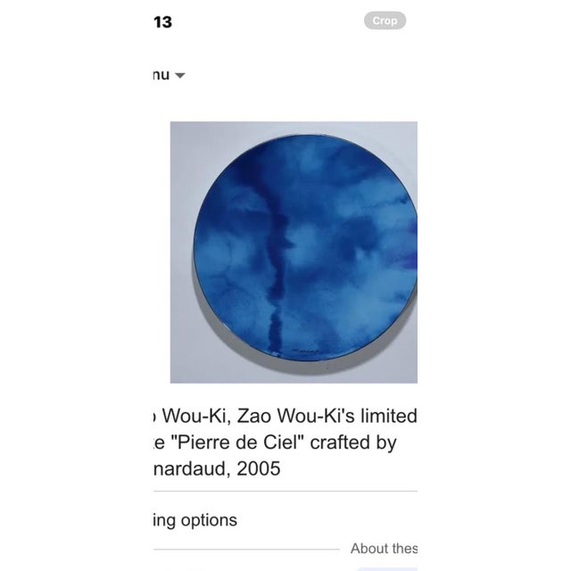 ZAO WAU-KI very limited collection “Pierre De Feu” gorgeous plate crafted by Bernardaud 2005