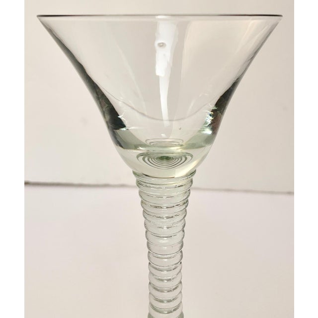 1960s Vintage Aperitif Handblown Crystal Glasses - Set of Six For Sale - Image 5 of 6