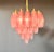 Alabaster and Pink Murano Glass Poliedri Chandelier by Carlo Scarpa, 1990s For Sale - Image 9 of 18