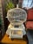 Metal Vintage Indo-French White Metal Bird Cage With Hand Made Bird Figurines For Sale - Image 7 of 11