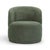 Boho Chic Massa Textured Green Swivel Accent Chair For Sale - Image 3 of 8