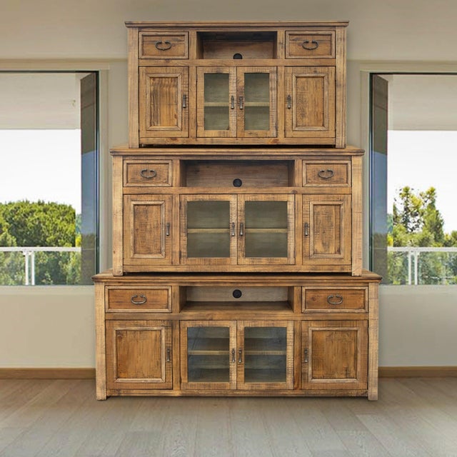 Wood Westwood Rustic Solid Wood Tv Stand - 60", 70", 80" For Sale - Image 7 of 8