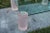Modern Pink Frosted Lucite Column Architectural Glass Coffee Cocktail Table For Sale - Image 3 of 11