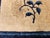 Vintage Chinese Art Deco Square Rug, Hand-Knotted Wool, Floral Pattern, Ivory & Blue, 14"x14" For Sale - Image 4 of 8