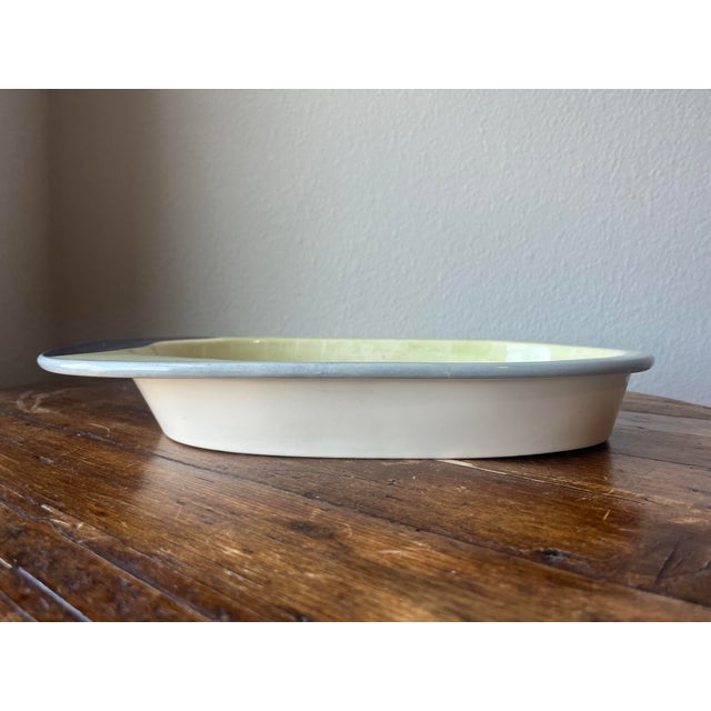 Deruta Late 20th Century JRM Ceramica Handpainted Casserole Serveware Oval Dish 15” Made in Italy For Sale - Image 4 of 8