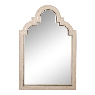 Moroccan Moorish Mirror Tessellated Stone by Maitland Smith. For Sale