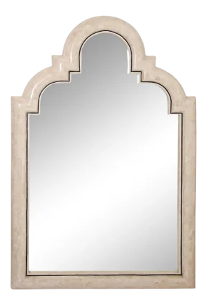 Moroccan Moorish Mirror Tessellated Stone by Maitland Smith.