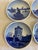 Mid-Century Modern Danish Blue & White Miniature Plates, Set of 6 Copenhagen Landmarks For Sale - Image 3 of 8