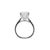 Metal 14k White Gold Igi CTW Oval Cut Lab Grown Diamond Accented Engagement Ring, Size 5.25 For Sale - Image 7 of 8