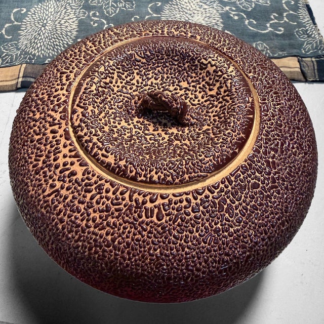 Ceramic Shiso-Te Yū Mizusashi Water Container from Noma Gazan, Japan, 1970s For Sale - Image 7 of 17