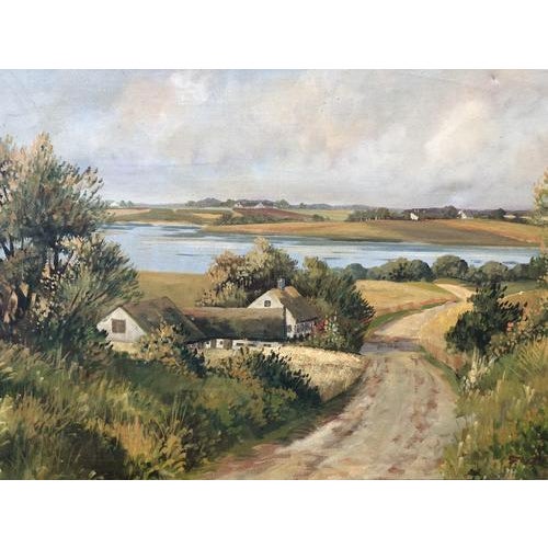 E Landberg, Landscape Composition, Oil Painting on Canvas, Framed For Sale - Image 4 of 11