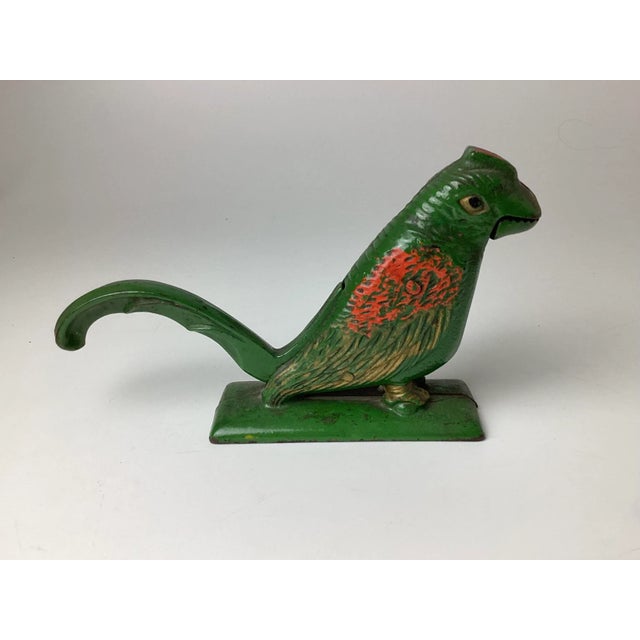 Early 20th Century Cast Iron Bird Nut Cracker in Original Paint For Sale - Image 9 of 9