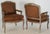 1900 - 1909 Ralph Lauren Silver Fauteuils Chairs With Brown Suede - a Pair For Sale - Image 5 of 5