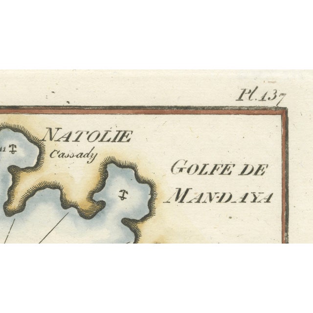 Golfe De Mandaya Sea Chart by Joseph Roux, 1764 For Sale - Image 5 of 9