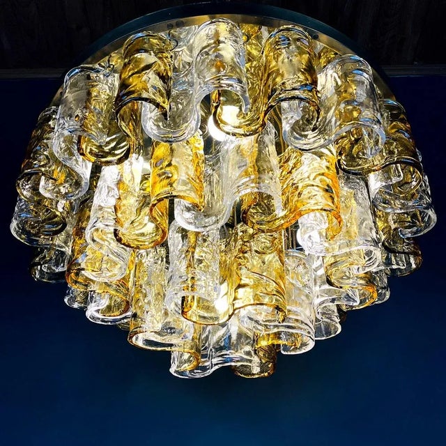 Brown Murano Chandelier, Italy, 1960s For Sale - Image 8 of 13