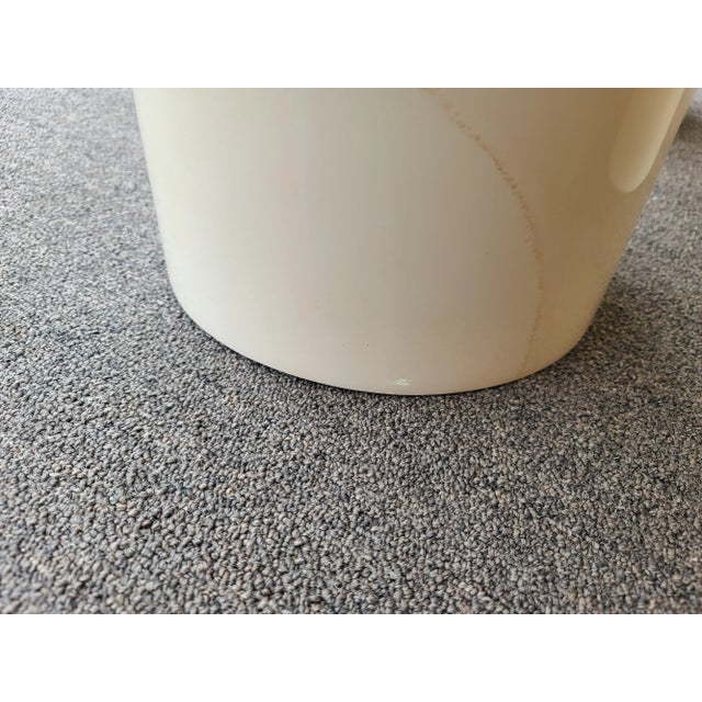 Karl Springer Style Dining Table Base or Display Stands Faux Goatskin For Sale - Image 10 of 11