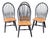 Rustic Farmhouse Two Tone Windsor Chairs - Set of Four For Sale