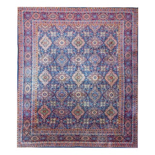 Vintage Hand-Knotted Rug in Wool, 1970s For Sale