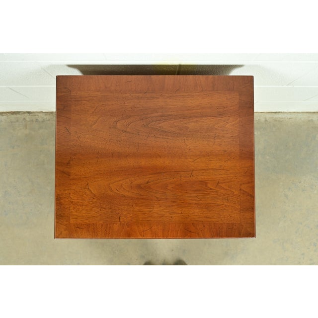 Henredon French Regency Louis XVI Carved Walnut Nightstand, Circa 1960s For Sale - Image 15 of 18