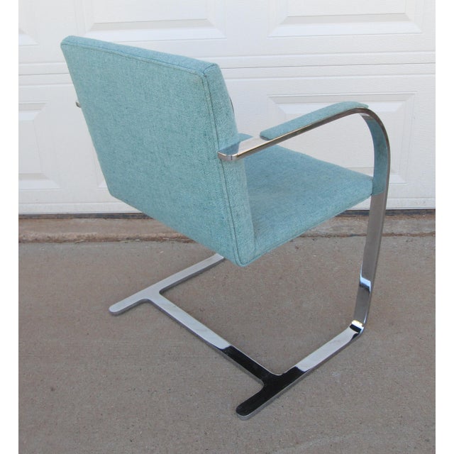 Mid 20th Century Attributed to Ludwig Mies Van Der Rohe Brno Style Chair Flat Arm For Sale - Image 4 of 14