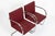 Pair Mid-Century Red Brno Armchairs by Mies Van Der Rohe for Knoll, 1983 For Sale - Image 9 of 18
