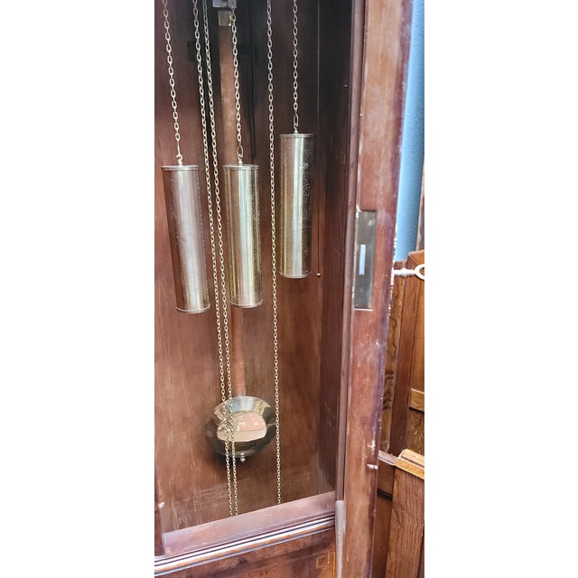 1920s French Grandfather Clock Westminster Chime Louis XVI Kienzel Clock Maker For Sale - Image 10 of 10