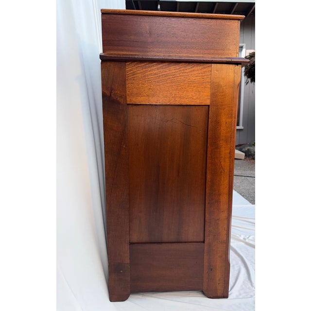 19th-Century Victorian Eastlake Walnut & Burl Dresser With Original Finish & Hardware For Sale - Image 9 of 18