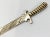 Vintage Etched Brass Samurai Sword Letter Opener For Sale - Image 4 of 6