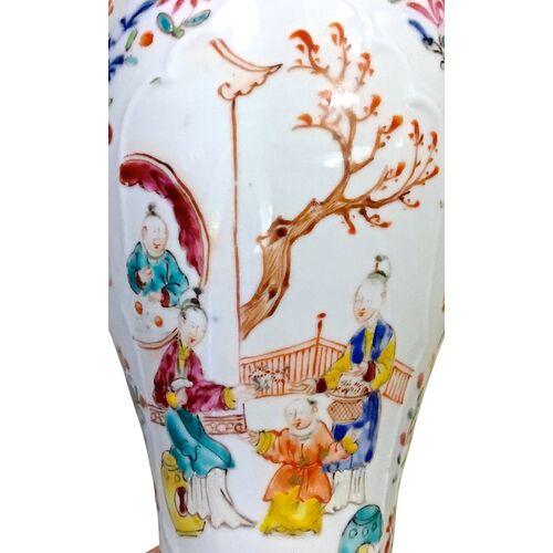 Antique Chinoiserie Porcelain Vase For Sale In Atlanta - Image 6 of 8
