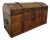 Antique Danish Dome Top Trunk Chest Blanket Box Storage Coffer Oak Mid 19th C For Sale