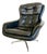 Mid-Century Danish Black Leather Swivel Chair by Bramin from Bramin For Sale