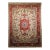 Vintage Persian Tabriz Area Rug, Handwoven Floral Pattern With Silk, Ivory & Salmon, 5’ X 7’ For Sale