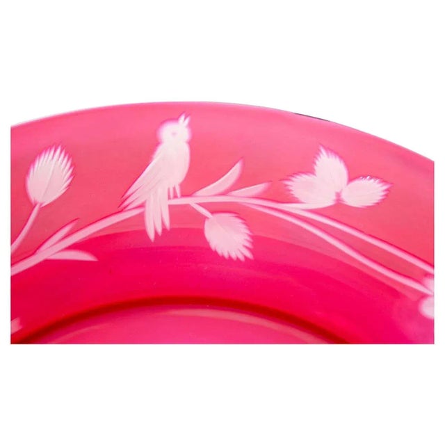 Late 20th Century Val Saint Lambert Tableware Dessert Plate Service For Sale - Image 5 of 12