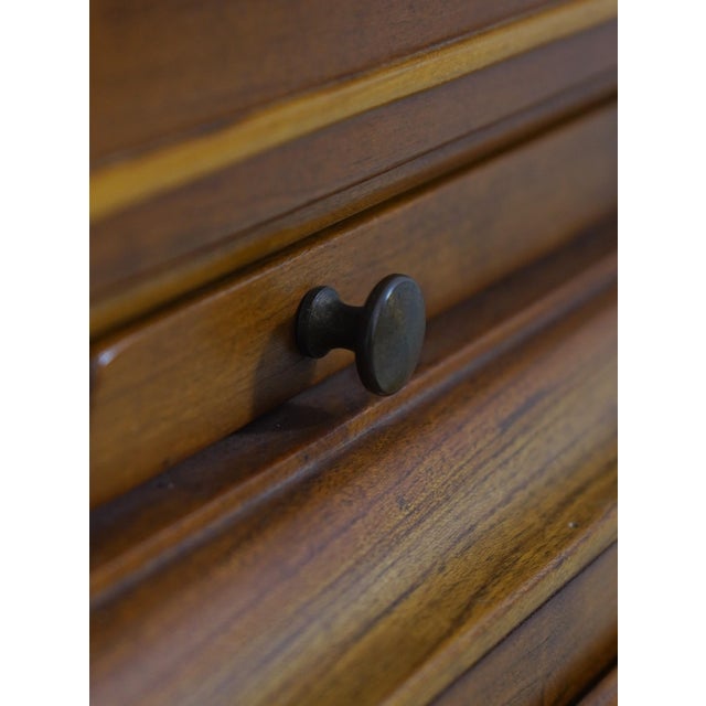 Wood 1950s Stickley Anniversary Edition Cherry Tallboy 8 Drawer High Chest For Sale - Image 7 of 18