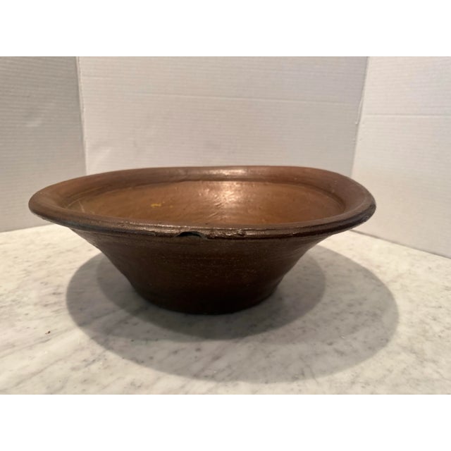 French Provincial Original Antique French Pottery Bowl-Late 19th C For Sale - Image 3 of 8