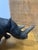 Vintage Carved Wooden Rhinoceros Sculpture