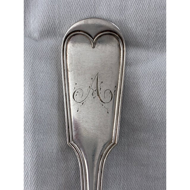 Late 19th Century Heavy Antique French 950 Sterling Silver Dinner Forks - Set of 6 For Sale In Philadelphia - Image 6 of 10
