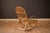 Vintage Sculptural Franco Albini Style High Back Bamboo Rocking Chair For Sale - Image 15 of 18